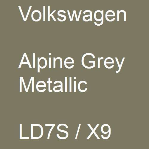 Volkswagen, Alpine Grey Metallic, LD7S / X9.